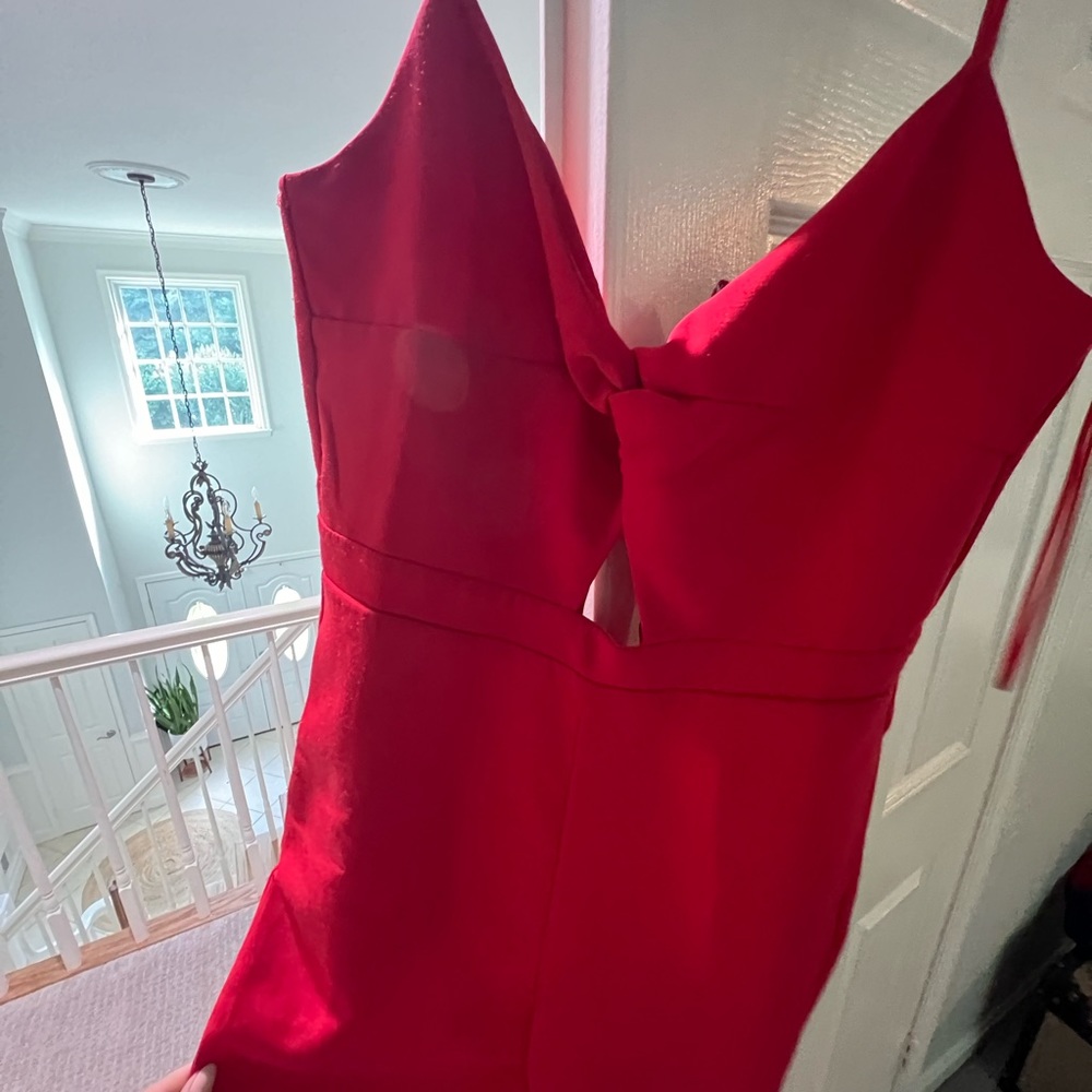 Size S red romper socialite